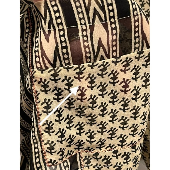 FREE PEOPLE Bohemian Sheer Beaded Long Sleeve Blouse - Picture 9 of 13